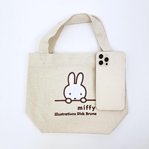 ミッフィー miffy ミニトートバッグ  ナチュラル(ミッフィーフェイス) 商品画像5：キャラグッズPERFECT WORLD TOKYO