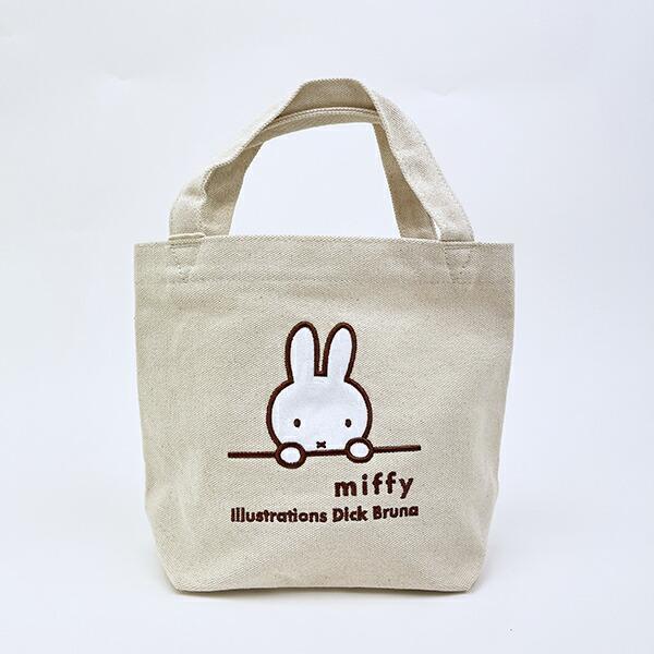 ミッフィー miffy ミニトートバッグ  ナチュラル(ミッフィーフェイス)