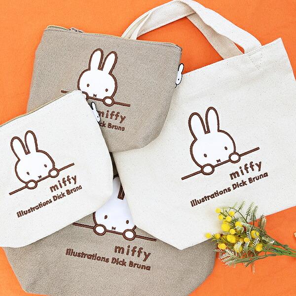 ミッフィー miffy ミニトートバッグ  グレージュ(ミッフィーフェイス) 商品画像6：キャラグッズPERFECT WORLD TOKYO