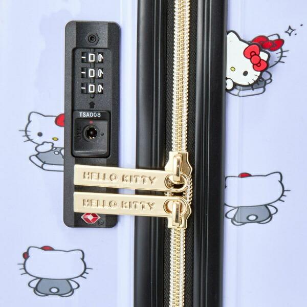サンリオ ハローキティ ドリンクホルダー付き ジッパータイプ スーツケース  Sサイズ (ホワイト) Sanrio 商品画像12：キャラグッズPERFECT WORLD TOKYO