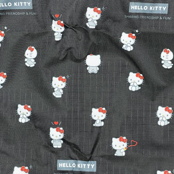 サンリオ ハローキティ 折りたたみトートバッグ ブラック Sanrio 商品画像2：キャラグッズPERFECT WORLD TOKYO