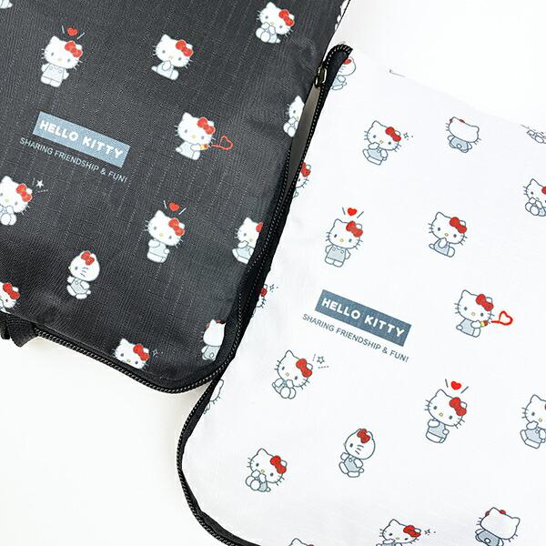 サンリオ ハローキティ 折りたたみボストンバッグ(M) ホワイト Sanrio 商品画像11：キャラグッズPERFECT WORLD TOKYO