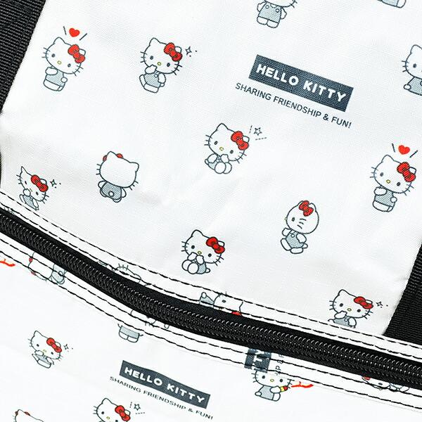 サンリオ ハローキティ 折りたたみボストンバッグ(L) ホワイト Sanrio 商品画像2：キャラグッズPERFECT WORLD TOKYO