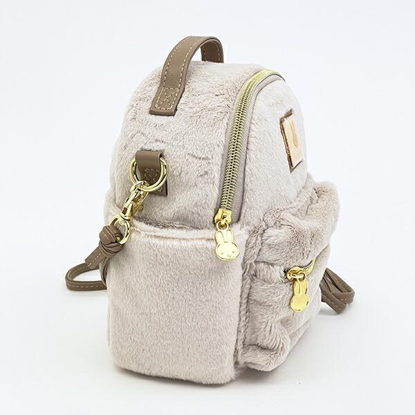 ミッフィー miffy リュック型ミニショルダーバッグ (ピンクベージュ) 商品画像4：キャラグッズPERFECT WORLD TOKYO