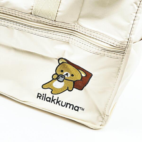 リラックマ 折りたたみトートバッグ(M) アイボリー 商品画像2：キャラグッズPERFECT WORLD TOKYO