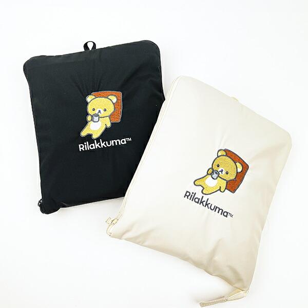 リラックマ 折りたたみボストンバッグ(L) ブラック 商品画像13：キャラグッズPERFECT WORLD TOKYO