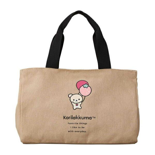リラックマ コリラックマ サイドボタンミニトートバッグ  (ベージュ) 商品画像2：キャラグッズPERFECT WORLD TOKYO