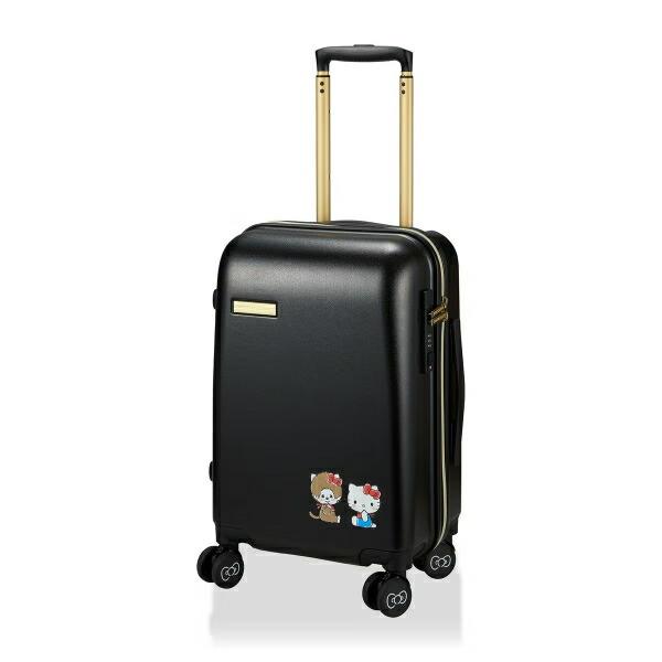 サンリオ ハローキティ × モンチッチ ジッパータイプ スーツケース(30L) ブラック キャリーバッグ 商品画像2：キャラグッズPERFECT WORLD TOKYO