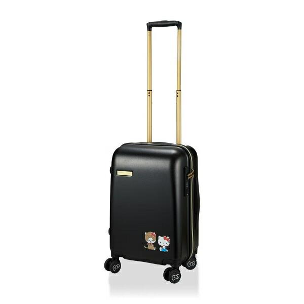 サンリオ ハローキティ × モンチッチ ジッパータイプ スーツケース(30L) ブラック キャリーバッグ 商品画像3：キャラグッズPERFECT WORLD TOKYO
