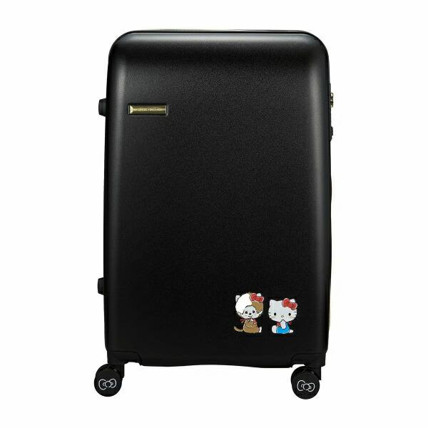 サンリオ ハローキティ × モンチッチ ジッパータイプ スーツケース(81L) ブラック キャリーバッグ 商品画像5：キャラグッズPERFECT WORLD TOKYO