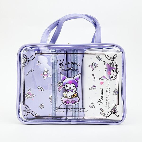 サンリオ クロミ トラベルポーチセット パープルコスメ Sanrio 商品画像2：キャラグッズPERFECT WORLD TOKYO