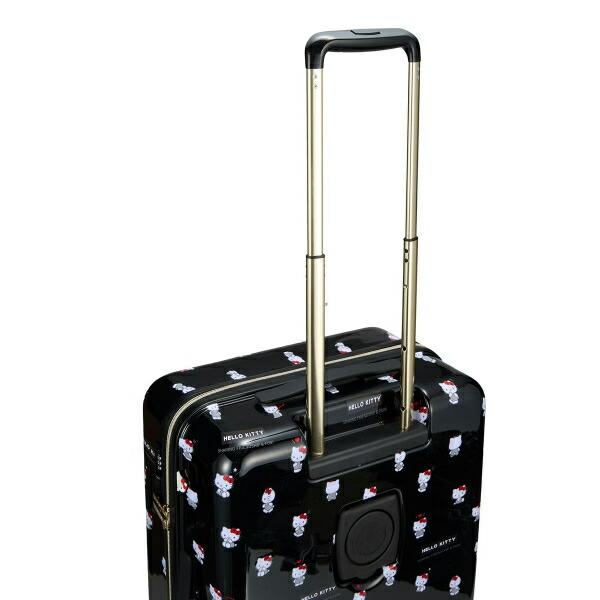 サンリオ ハローキティ カップホルダー付き ジッパータイプ スーツケース(54L) ブラック キャリーバッグ 商品画像15：キャラグッズPERFECT WORLD TOKYO
