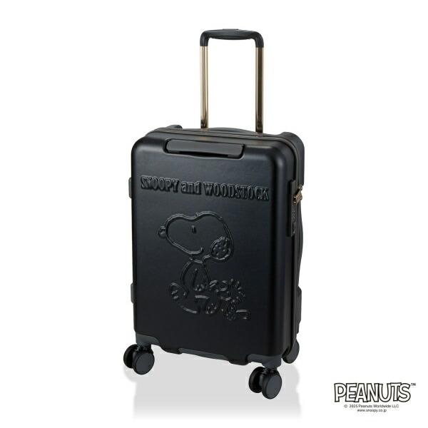 スヌーピー ウッドストック ジッパータイプ スーツケース 32L (ブラック) キ･･･