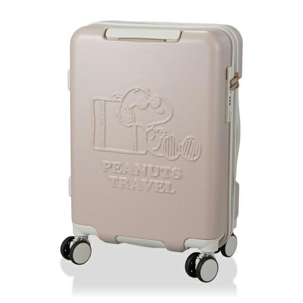 スヌーピー ジョー・クール ジッパータイプ スーツケース 32L (グレージュ) キャリーケース SNOOPY 商品画像2：キャラグッズPERFECT WORLD TOKYO