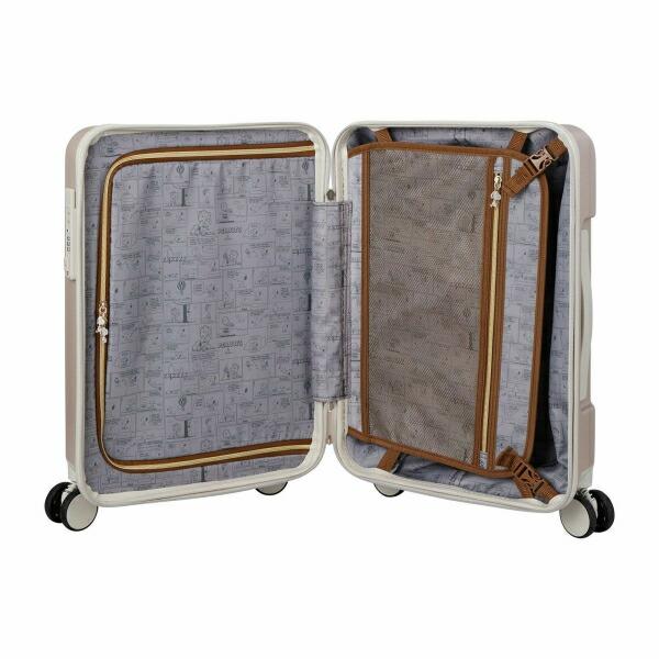 スヌーピー ジョー・クール ジッパータイプ スーツケース 32L (グレージュ) キャリーケース SNOOPY 商品画像11：キャラグッズPERFECT WORLD TOKYO