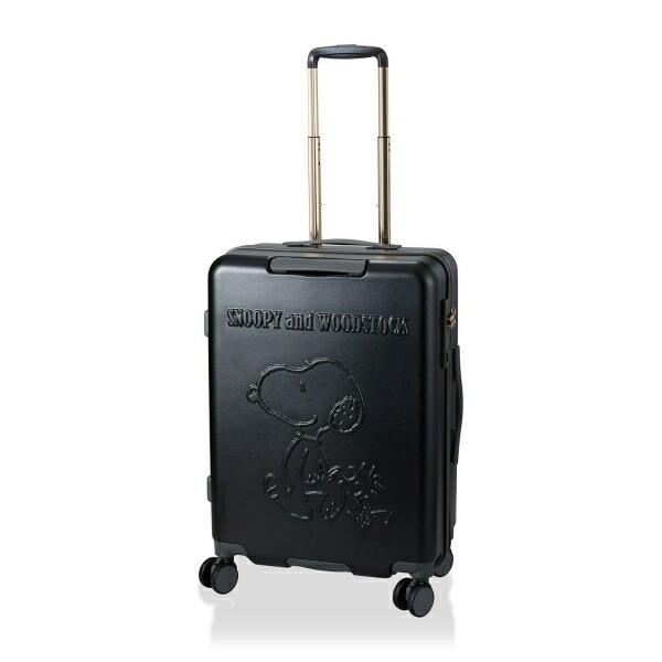 スヌーピー ウッドストック ジッパータイプ スーツケース 50L (ブラック) キャリーケース SNOOPY 商品画像2：キャラグッズPERFECT WORLD TOKYO
