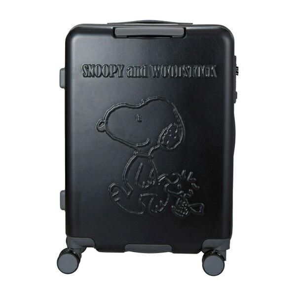 スヌーピー ウッドストック ジッパータイプ スーツケース 50L (ブラック) キャリーケース SNOOPY 商品画像5：キャラグッズPERFECT WORLD TOKYO