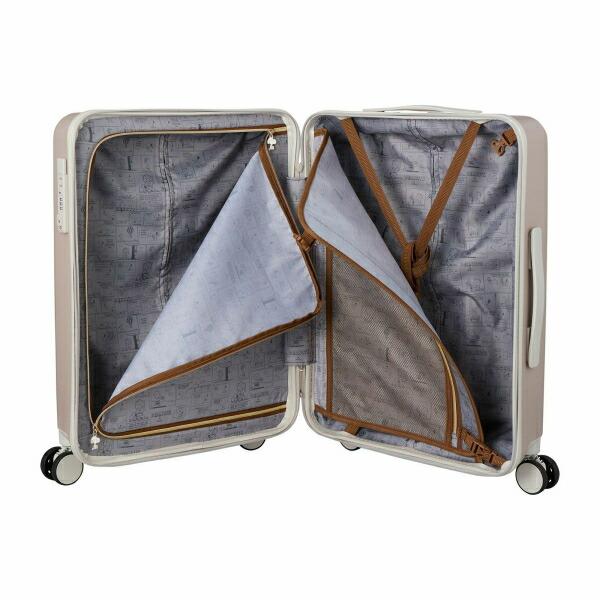 スヌーピー ジョー・クール ジッパータイプ スーツケース 50L (グレージュ) キャリーケース SNOOPY 商品画像12：キャラグッズPERFECT WORLD TOKYO