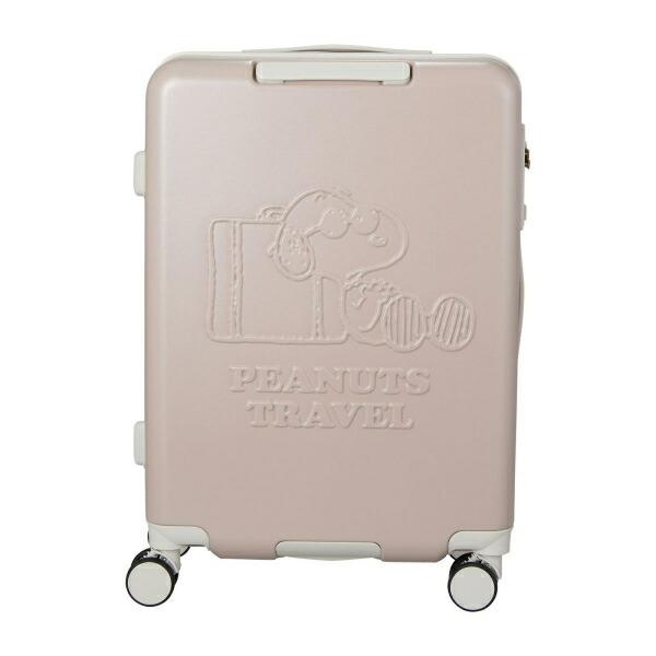 スヌーピー ジョー・クール ジッパータイプ スーツケース 50L (グレージュ) キャリーケース SNOOPY 商品画像3：キャラグッズPERFECT WORLD TOKYO