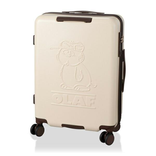 スヌーピー オラフ ジッパータイプ スーツケース 50L (アイボリー) キャリーケース SNOOPY 商品画像2：キャラグッズPERFECT WORLD TOKYO