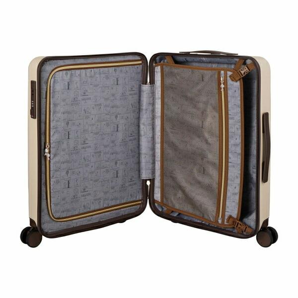 スヌーピー オラフ ジッパータイプ スーツケース 50L (アイボリー) キャリーケース SNOOPY 商品画像11：キャラグッズPERFECT WORLD TOKYO