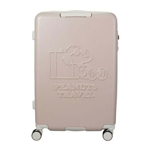 スヌーピー ジョー・クール ジッパータイプ スーツケース 82L (グレージュ) キャリーケース SNOOPY 商品画像3：キャラグッズPERFECT WORLD TOKYO