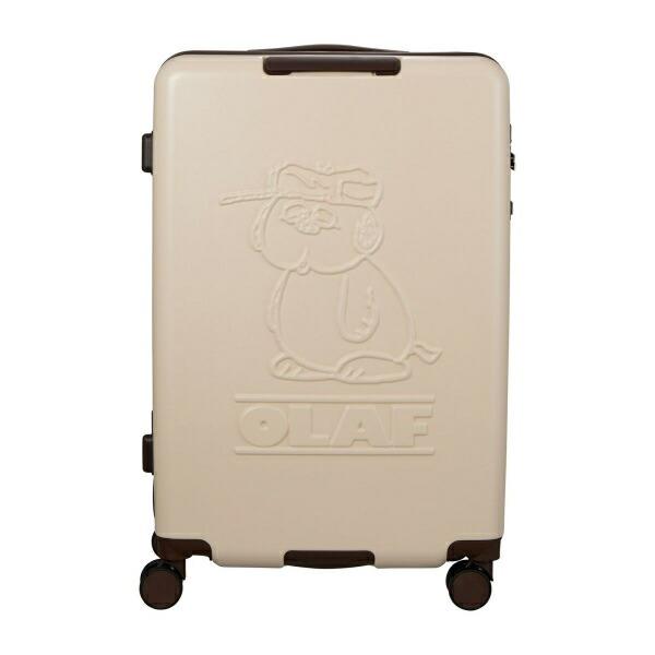 スヌーピー オラフ ジッパータイプ スーツケース 82L (アイボリー) キャリーケース SNOOPY 商品画像3：キャラグッズPERFECT WORLD TOKYO