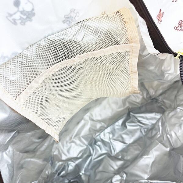 スヌーピー &ベア 保冷＆保温エコバッグ(M) ベージュ SNOOPY 商品画像4：キャラグッズPERFECT WORLD TOKYO