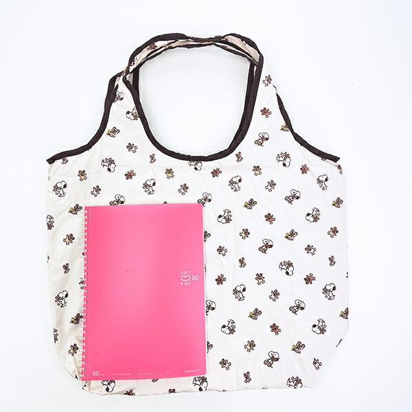 スヌーピー &ベア 保冷＆保温エコバッグ(M) ベージュ SNOOPY 商品画像5：キャラグッズPERFECT WORLD TOKYO