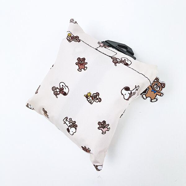 スヌーピー &ベア 保冷＆保温エコバッグ(M) ベージュ SNOOPY 商品画像7：キャラグッズPERFECT WORLD TOKYO