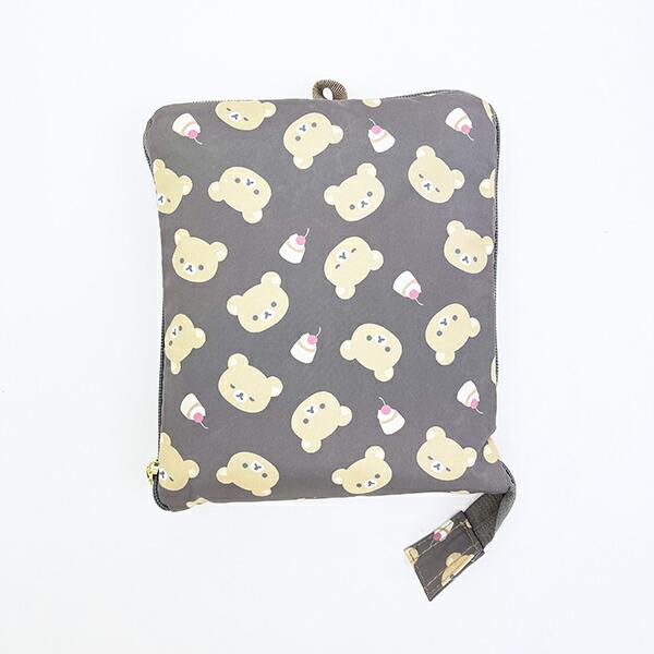 リラックマ 折りたたみボストンバッグ(M) ブラウン 商品画像6：キャラグッズPERFECT WORLD TOKYO