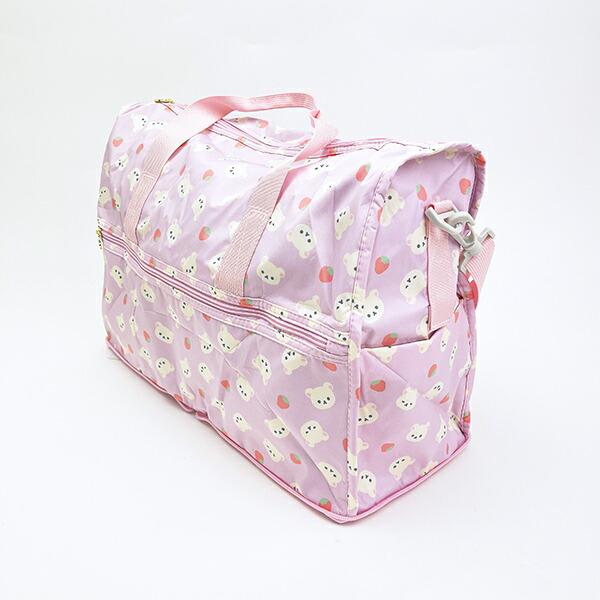 リラックマ コリラックマ 折りたたみボストンバッグ(M) ピンク 商品画像3：キャラグッズPERFECT WORLD TOKYO