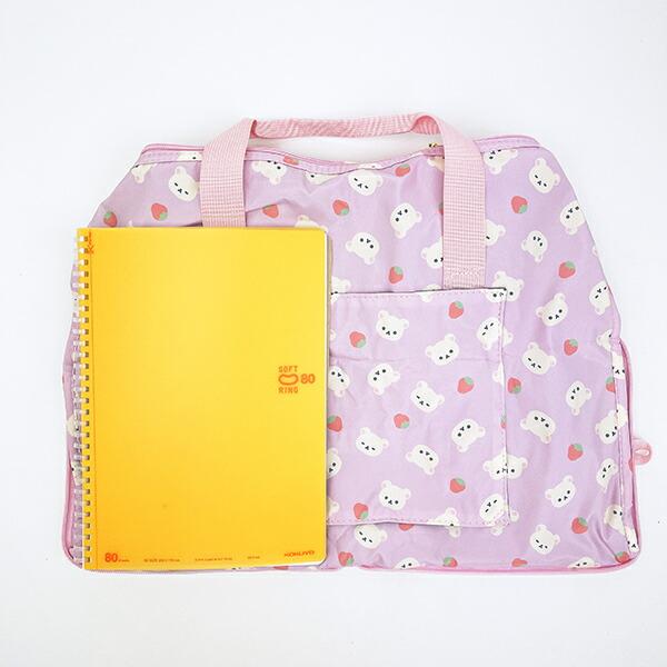 リラックマ コリラックマ 折りたたみボストンバッグ(M) ピンク 商品画像4：キャラグッズPERFECT WORLD TOKYO