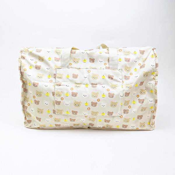 リラックマ コリラックマ 集合 折りたたみボストンバッグ(L) ベージュ トラベ･･･