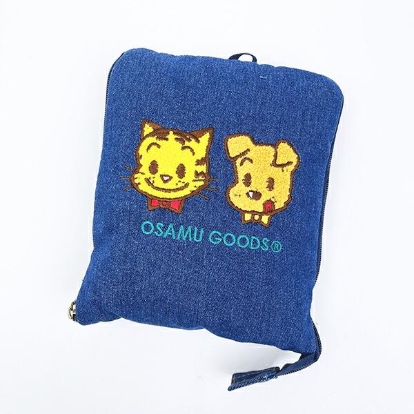 オサムグッズ キャットとドッグ 折りたたみボストンバッグ(L) デニム トラベル OSAMUGOODS 商品画像11：キャラグッズPERFECT WORLD TOKYO