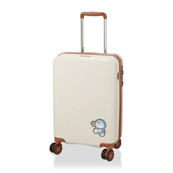 ドラえもん ジッパータイプ スーツケース 33L キャリーケース ベージュ