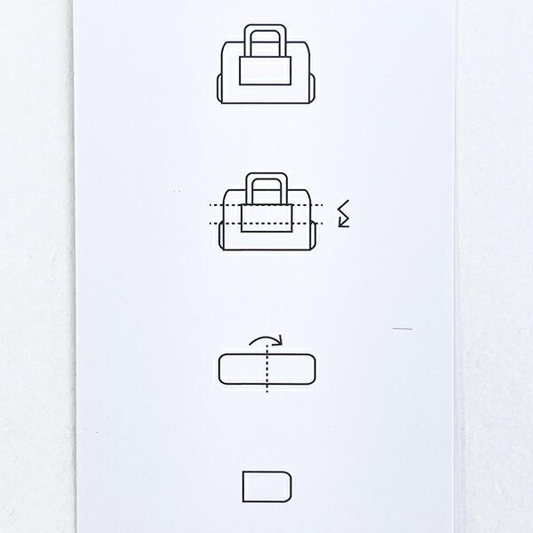 ムーミン リトルミイ 折りたたみボストンバッグ(L) モノトーン MOOMIN 商品画像10：キャラグッズPERFECT WORLD TOKYO