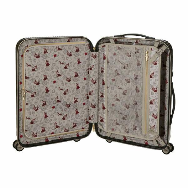 ムーミン リトルミィ ジッパータイプ スーツケース 46L キャリーケース モノトーン 商品画像12：キャラグッズPERFECT WORLD TOKYO