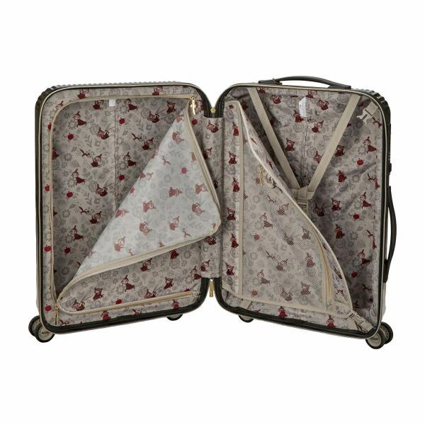 ムーミン リトルミィ ジッパータイプ スーツケース 46L キャリーケース モノトーン 商品画像13：キャラグッズPERFECT WORLD TOKYO