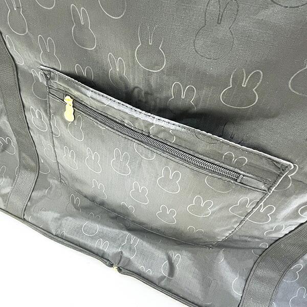 ミッフィー miffy 折りたたみボストンバッグ (XL) ブラック トラベル 商品画像5：キャラグッズPERFECT WORLD TOKYO