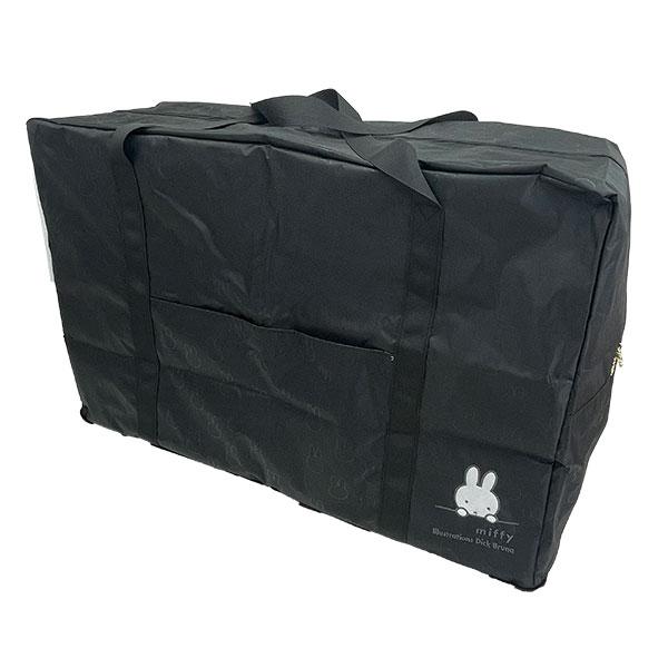 ミッフィー miffy 折りたたみボストンバッグ (XL) ブラック トラベル