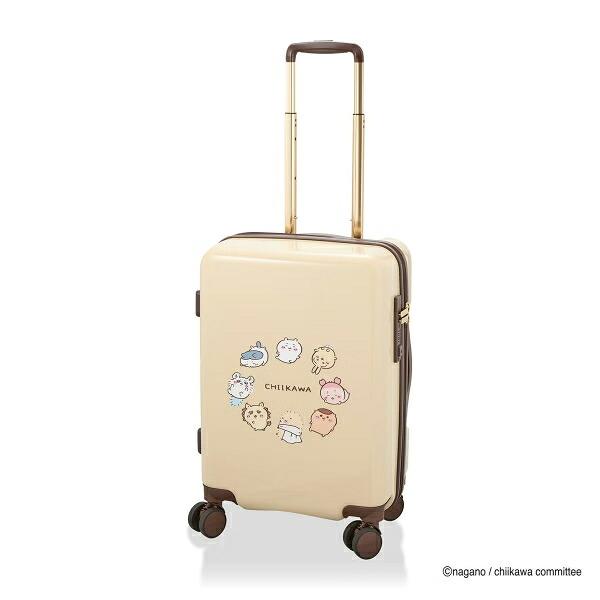 ちいかわ ジッパータイプ スーツケース  ( ベージュサークル)  Sサイズ 商品画像2：キャラグッズPERFECT WORLD TOKYO