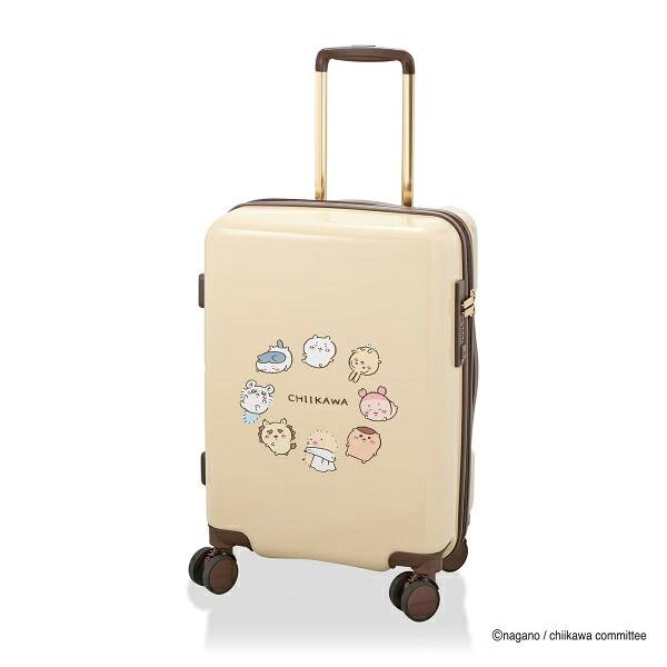 ちいかわ ジッパータイプ スーツケース  ( ベージュサークル)  Sサイズ 商品画像1：キャラグッズPERFECT WORLD TOKYO