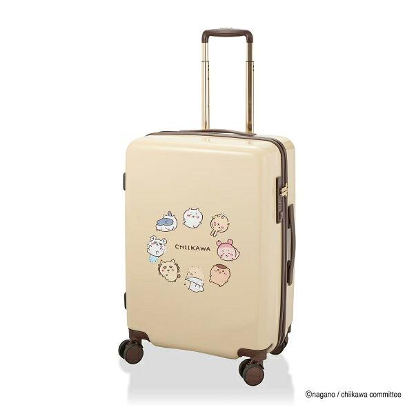 ちいかわ ジッパータイプ スーツケース  ( ベージュサークル)  Mサイズ 商品画像2：キャラグッズPERFECT WORLD TOKYO