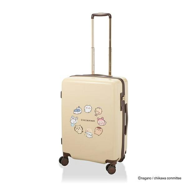 ちいかわ ジッパータイプ スーツケース  ( ベージュサークル)  Mサイズ 商品画像3：キャラグッズPERFECT WORLD TOKYO