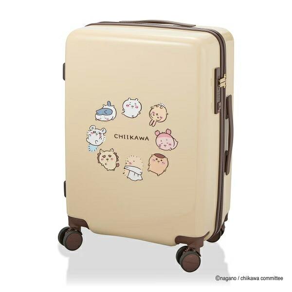 ちいかわ ジッパータイプ スーツケース  ( ベージュサークル)  Mサイズ 商品画像4：キャラグッズPERFECT WORLD TOKYO