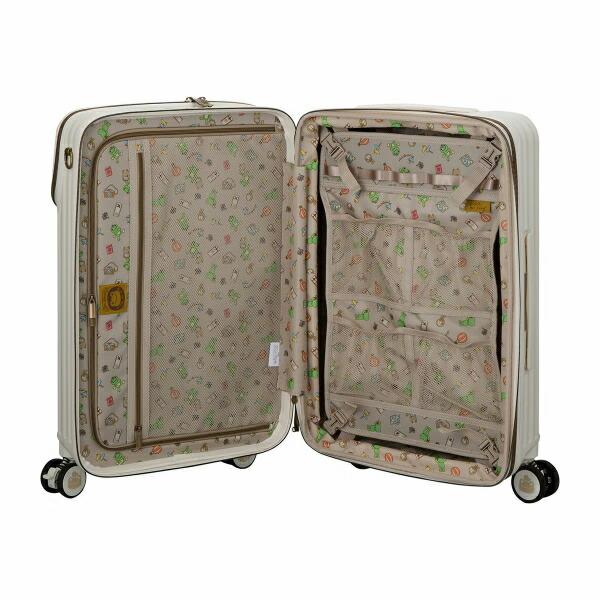 かえるのピクルス カプセルキャリー スーツケース Mサイズ(容量拡張 55-62L) ぬい活 推し活 上パカ ジッパータイプ 商品画像19：キャラグッズPERFECT WORLD TOKYO
