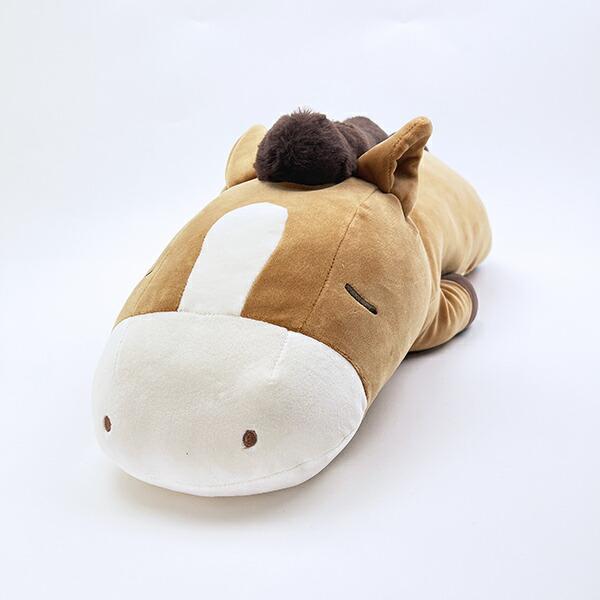 プレミアムねむねむ コクリコ 馬 ぬいぐるみ抱き枕 (L) キャメル りぶはあと ･･･