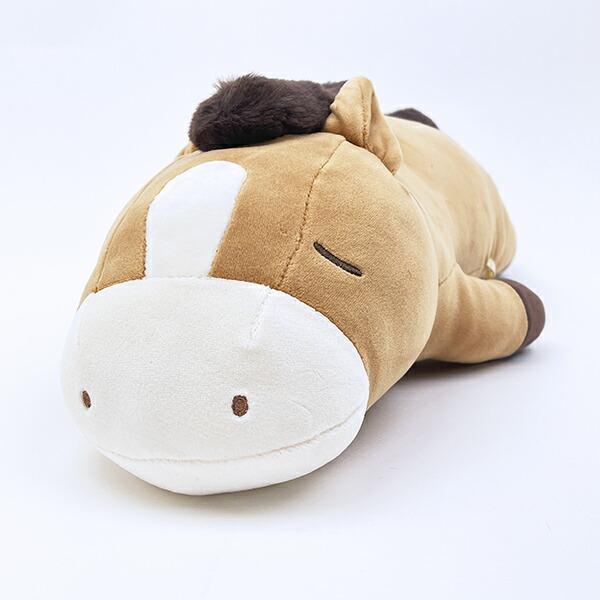 プレミアムねむねむ コクリコ 馬 ぬいぐるみ抱き枕 (M) キャメル りぶはあと ･･･