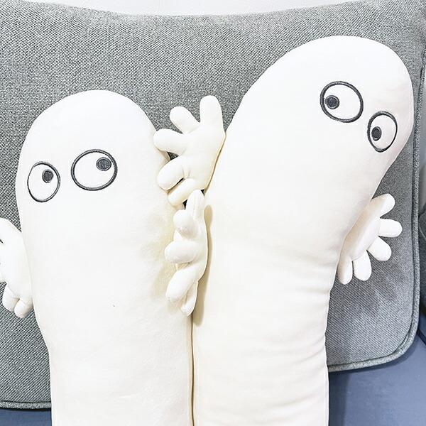 ムーミン ニョロニョロ モチハグ抱きまくら(M) ぬいぐるみ MOOMIN 商品画像2：キャラグッズPERFECT WORLD TOKYO